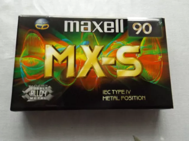 Kassette Cassette maxell MX-S 90 IEC TYPE IV/METAL POSITION noch eingeschweißt