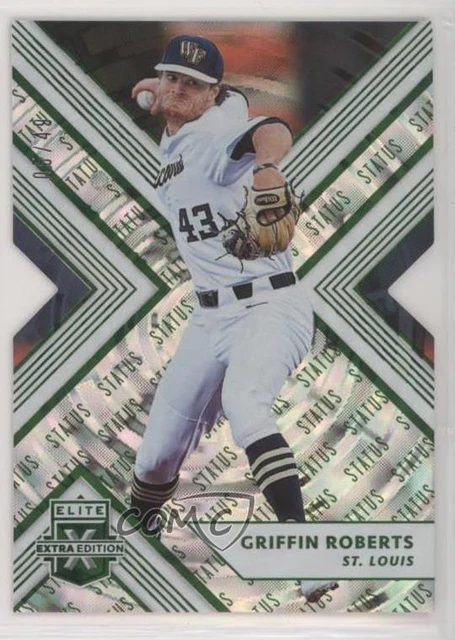 2018 Panini Elite Extra Edition Status Emerald Die-Cut /49 Griffin Roberts #42