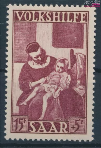 Briefmarken Saarland 1949 Mi 269 mit Falz Kunst (10214941