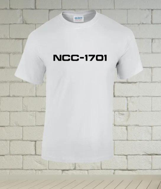 Herren T-Shirt mit Motiv - Enterprise Schriftzug NCC-1701