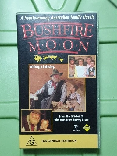 BUSHFIRE MOON VHS Black Small Box PAL 1987 Australian Video, Watche ...