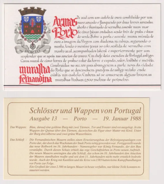 PORTUGAL - MH mit 4mal Mi. 1739 ** - Luxus - Schlösser und Wappen - O252