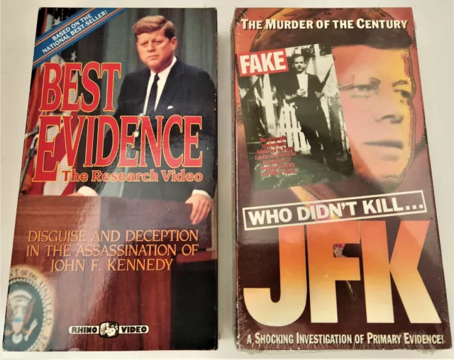 2 1990 VHS tapes - JFK Assassination - 1 used, 1 sealed/unused