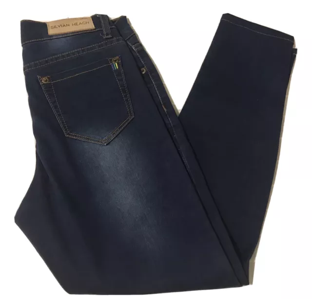 Silvian Heach Jeans Pantaloni Donna Tg. 26 40 Blu Slim Nuovi