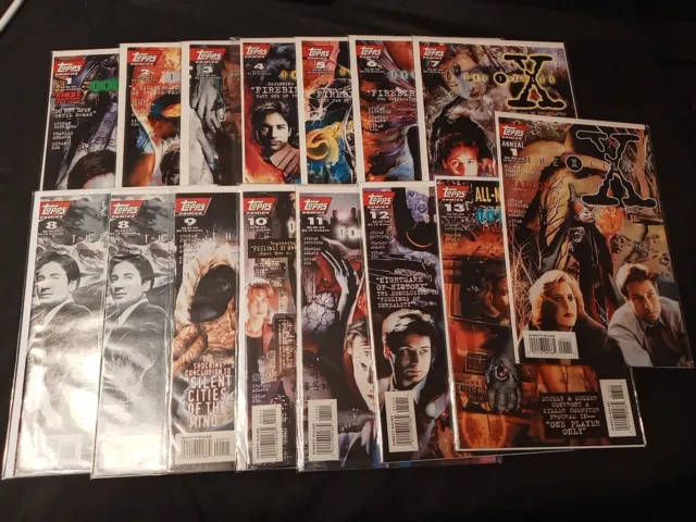 Lot Of 15 X-Files Comic Books 1-7, 2 (8) 9-13 Annual 1 All Nm (1 4 5 Newsstand)
