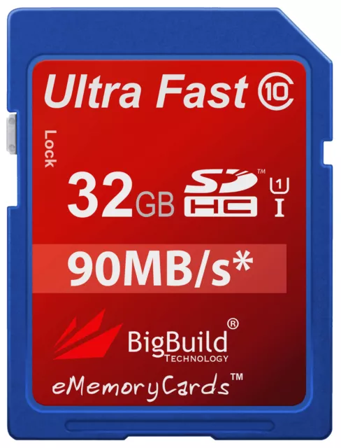 32GB Memory Card For Fuji Film FinePix AX500 Camera 32GIG SD SDHC Class 10
