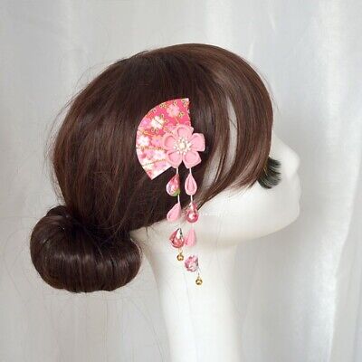 Fait à la Main Japonais Sakura Pince Cheveux Kawaii Kanzashi Lolita Gland