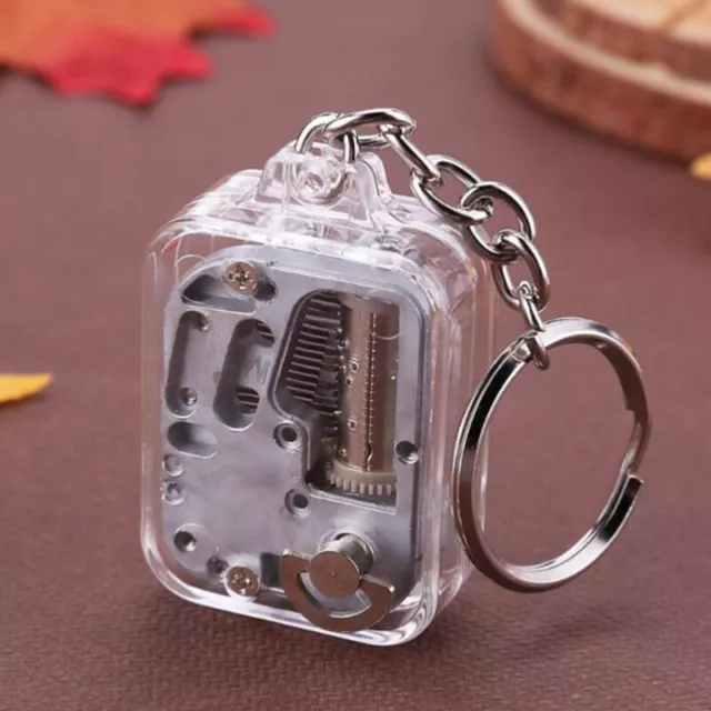 1Pc Music Box DIY Mechanical Metal Music Boxes Clockwork Keychain Gift JMRSDE JW