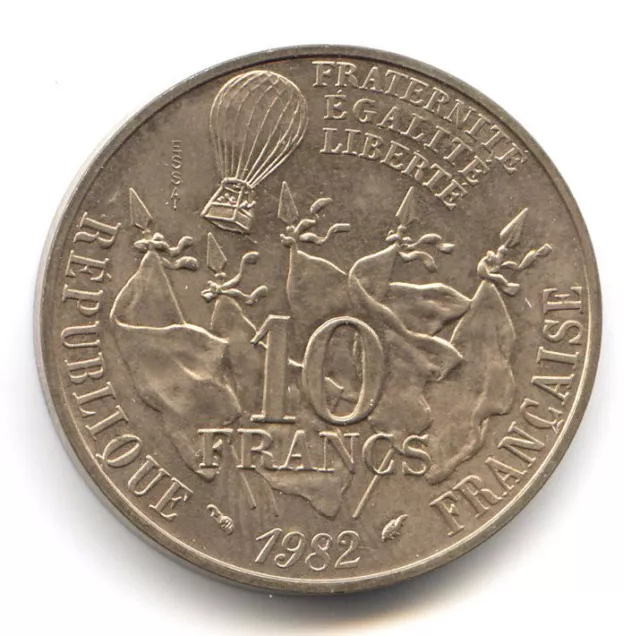 Ve REPUBLIQUE ESSAI DE LA 10 FRANCS GAMBETTA 1982 4,000 EXEMPLAIRES