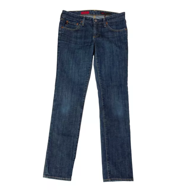 AG Adriano Goldschmied Jeans Womens 28R Blue The Stilt Slim Fit Dark Wash Denim