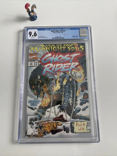 Ghost Rider #31 CGC 9.6 WHITE  1st appearance of Midnight Sons 🔥🔑Marvel 1992