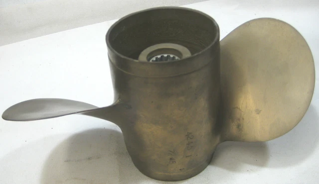 Propeller Bronze 2 blade 10 x 13 x 7/8" Shaft 13 spline R/H rotation    (*687SH)