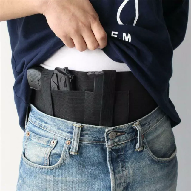 Cintura con banda abdominal oculta transporte táctico pistola cinturón para hombre mujer