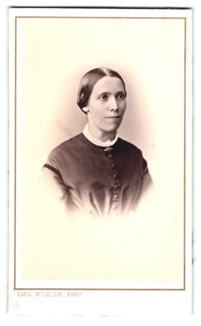 Fotografie Emil Bühler, Mannheim, Ludwigs-Strasse 34, Portrait junge Dame im mo