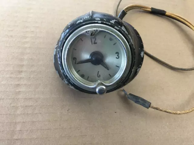Vintage Jaeger 516C6 Dashboard Clock, Dash Accessory Rat Rod Vintage Jaeger 516C6 Dashboard Clock, Dash Accessory Rat Rod