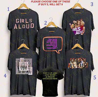 T-shirt Girls Aloud ALBUM CONCERTO Taglia adulto Giovani Bambini S-5XL