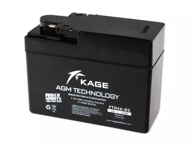 Batterie GEL KAGE YTR4A-BS für Honda SJ 50 Bali SJ SFX 50 SH 50 SXR 50 X8R/SZX