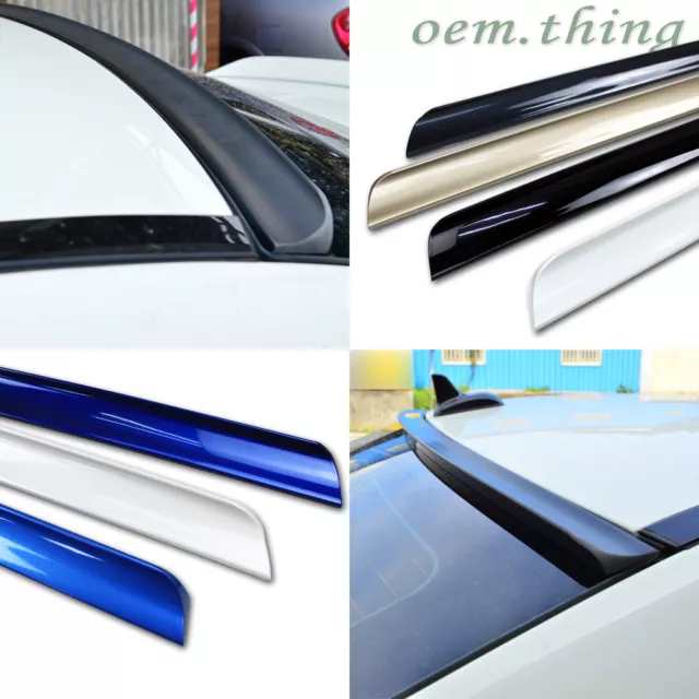2010-2012 Fit FOR Audi A8 4H D4 3rd Rear Roof Window Spoiler Wing 4D PUF Painted