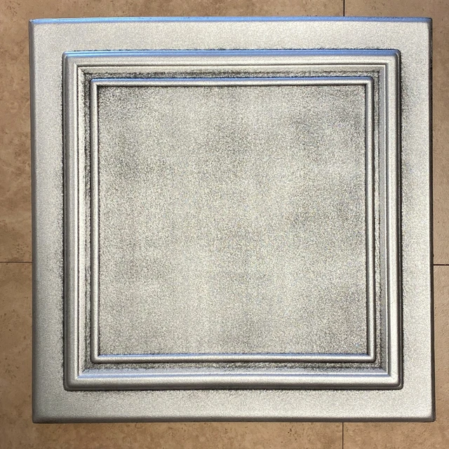 CEILING TILES 20X20 Styrofoam Glue Up R24 Antique Silver AS IS £3.30