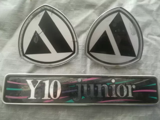 Lancia Autobianchi Y10 junior badges