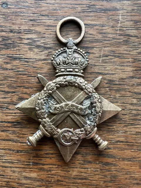 1914 - 15 Star Medal Coldstream Guards Chamberlain Great Yarmouth Pioneer Bn