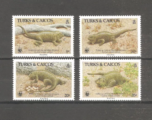 Reptilien WWF 1986 Turks und Caicos 777/780 postfrisch