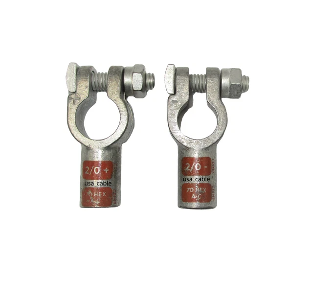 Heavy Duty Battery Cable Ends Copper Top Post Terminal Connectors