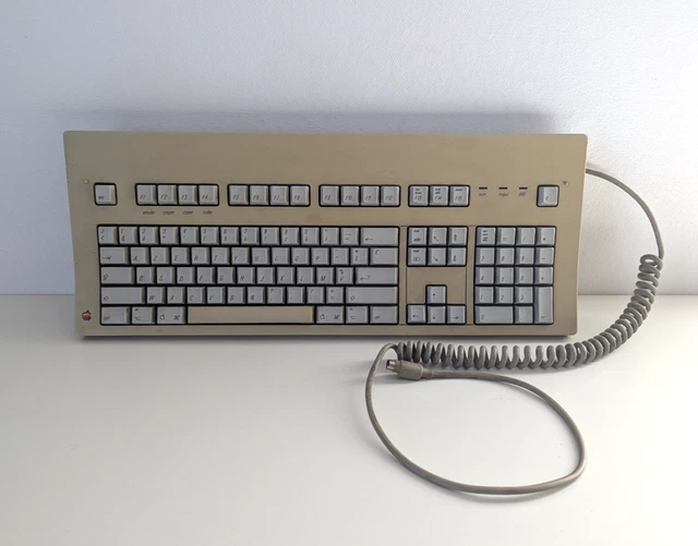 APPLE EXTENDED KEYBOARD M0115 AZERTY ADB Orange Alps SKCM Vintage