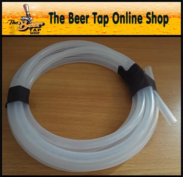BevEx PE Flexi Tube/Pipe Flexible 3/8" (9.5mm) Outside Diameter Clear Beer Line