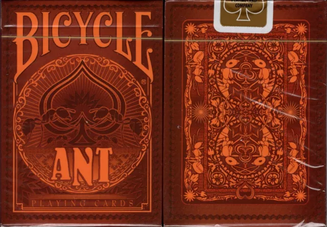 Ant Red Gilded Bicycle Playing Cards Poker Size Deck USPCC Custom Limited Sealed