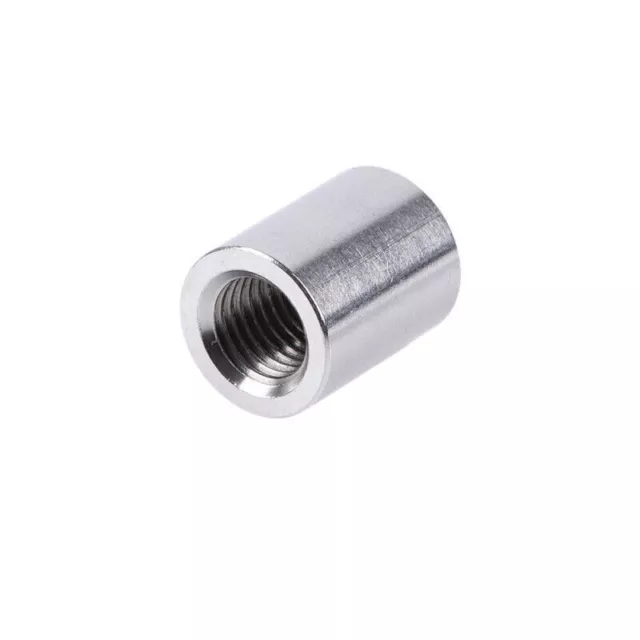 Round Connector Nuts M6x20mm Height Sleeve Stud Nut Stainless Steel ,5 Pcs