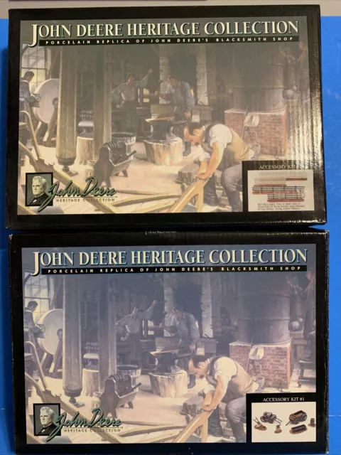 John Deere Heritage Yard Accessory Kit #1 And #2 in series Original Box 2pc (L3)