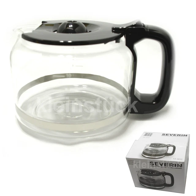 Ersatzkanne Severin für Kaffeemaschine KA 4810, Glaskanne mit Deckel, GK 5410