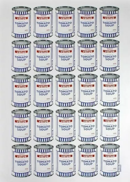 Banksy Soup Can Poster - Tesco Value Print  POW Pictures On Walls