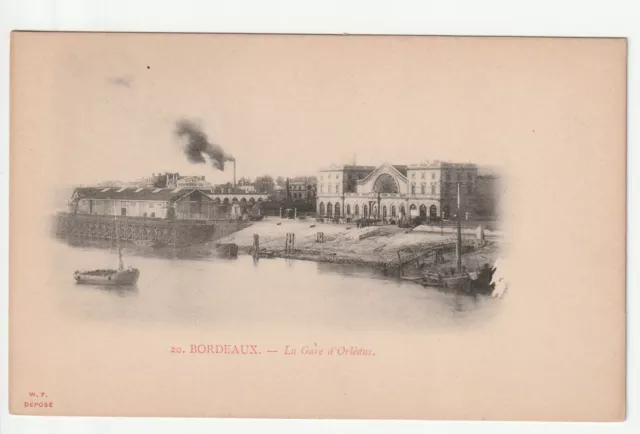 BORDEAUX - Gironde - CPA 33 - the Gare d'Orléans - beautiful 1900 card