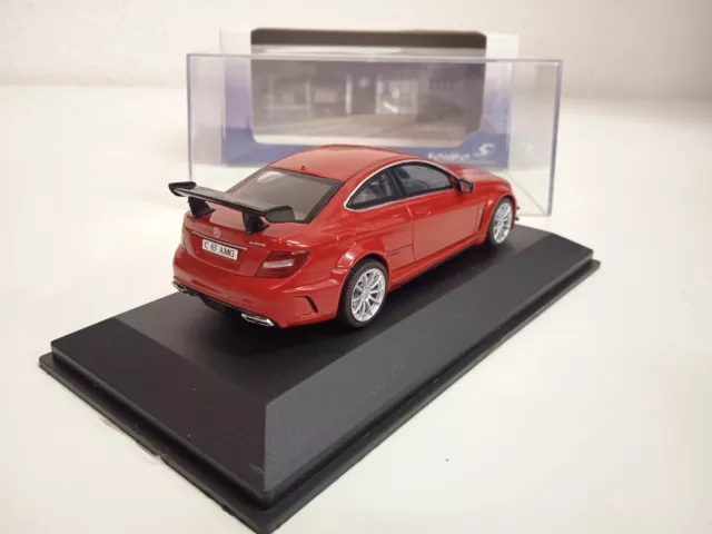 Mercedes C63 AMG Schwarz Serien Rot/Rot 1/43 Neu Schachtel Schaufenster 2