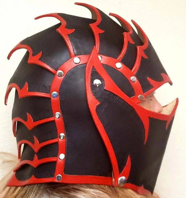 Casque en cuir / Casque en cuir / Armure en cuir / Cuir viking / Cuir médiéval