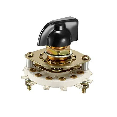 3P3T 3 Pole 3 Position 1-Deck Band Channel Rotary Switch Selector with..