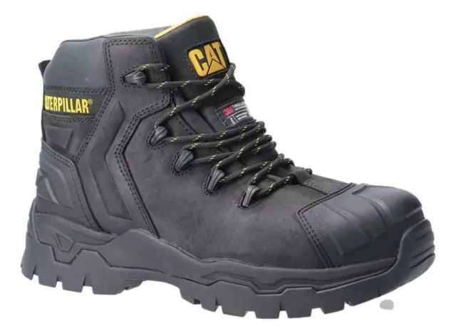 Mens Caterpillar Everett S3 WP Non-Metallic Toe Safety Work Boots Sizes 7 to 13