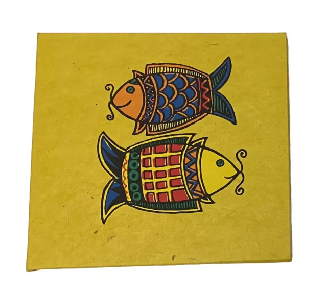 Mithila Arts Hand Made A6 Notebook from Lokta Paper in Nepal