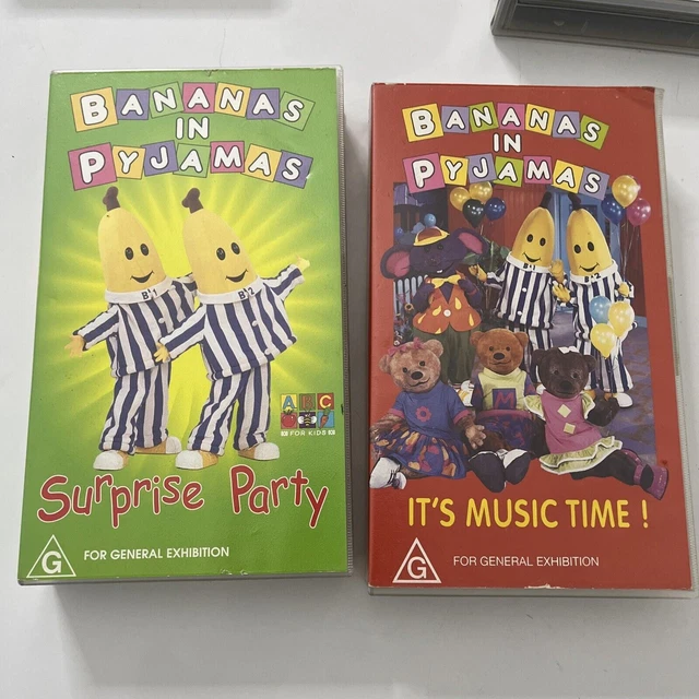 BANANAS IN PYJAMAS Surprise Party / It's Music Time! (VHS) PAL £17.92
