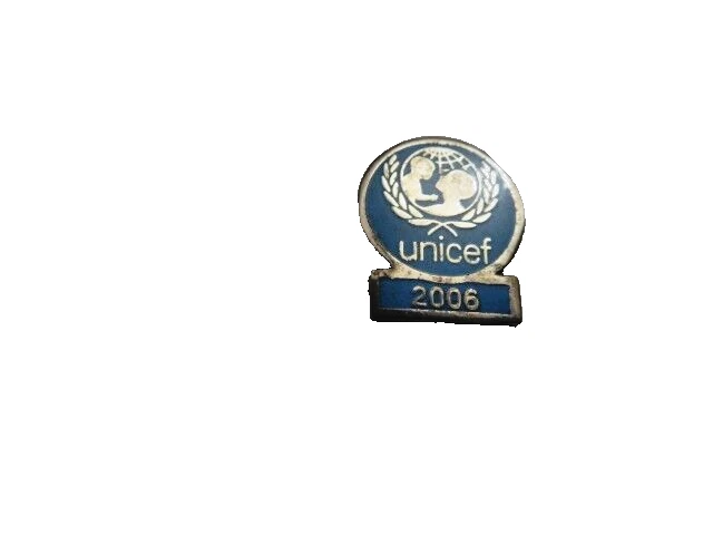 Pin's Unicef 2008 Métal Inoxydable - Badge Humanitaire Secours