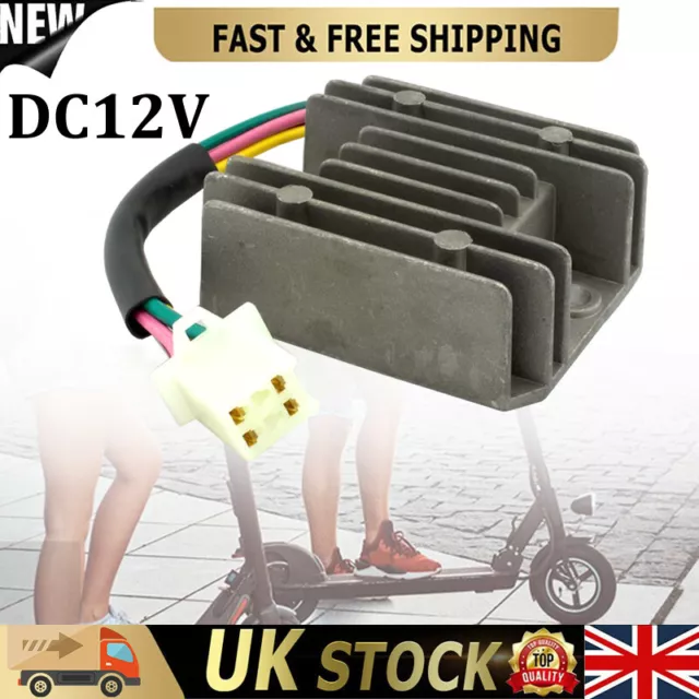 4 Wire/Pins Voltage Regulator Rectifier For GY6 Scooter Moped Dirt Pit Bike Part