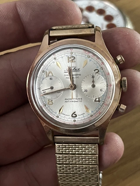 Montre Chronographe Vintage TELDA - Fonctionne Bien, Occasion Pour Homme, Affichage à Aiguilles