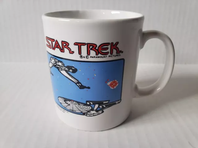 Vintage Star Trek Coffee Mug Kilncraft England Starship Enterprise Rare