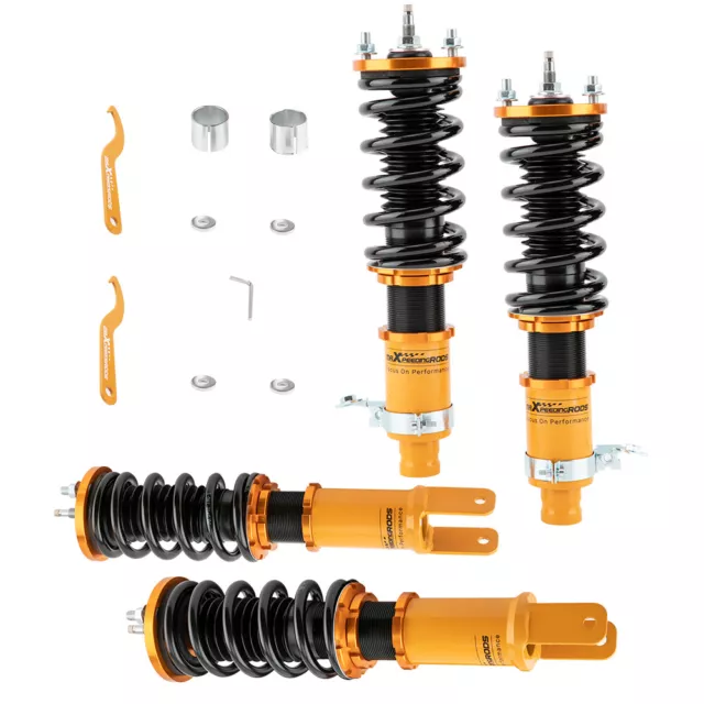 Full Coilovers 24 Way Damping For Honda Civic Del Sol CRX Acura Integra 92-00 Full Coilovers 24 Way Damping For Honda Civic Del Sol CRX Acura Integra 92-00