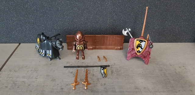 PLAYMOBIL LE CHEVALIER Du Aigle Rouge Cheval - Armes - Moyen Age - Chateau EUR 13,00 - PicClick FR