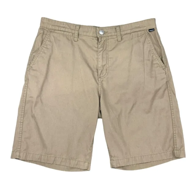 Quiksilver Shorts Mens 33 Latte Regular Fit Everyday Union Cotton Blend Chino