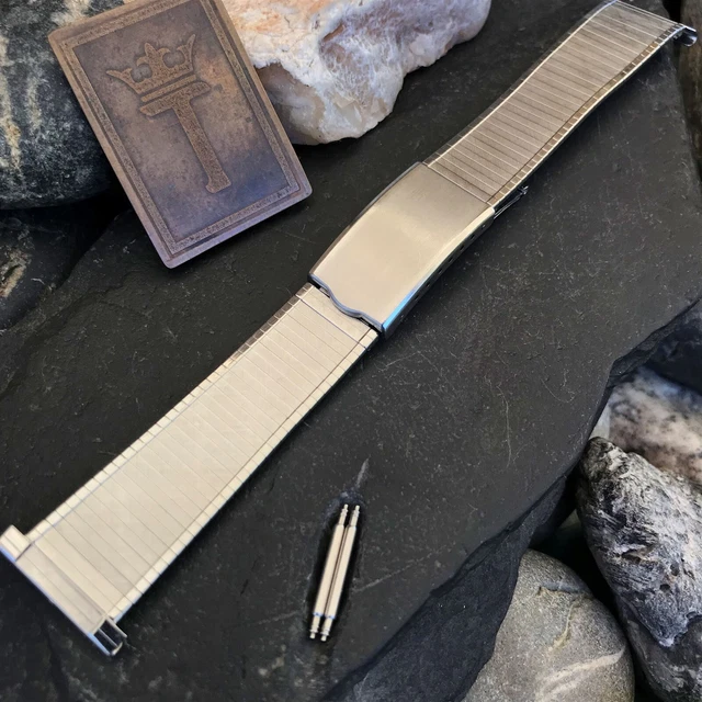 rare 22mm JB Champion nos 1960s Stainless Steel Vintage Watch Band