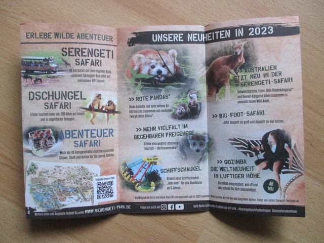 Biglietto gratuito bambini Serengeti-Park Hodenhagen (35,50 €) prospetto/volantino stagione 2023 3